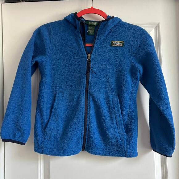 L.L. Bean Kids Mountain Classic Fleece Jacket Sz S Blue Outdoor - Picture 1 of 13